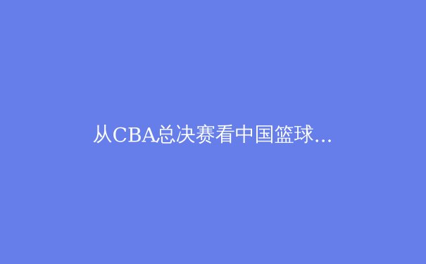 从CBA总决赛看中国篮球的转型阵痛与未来之路